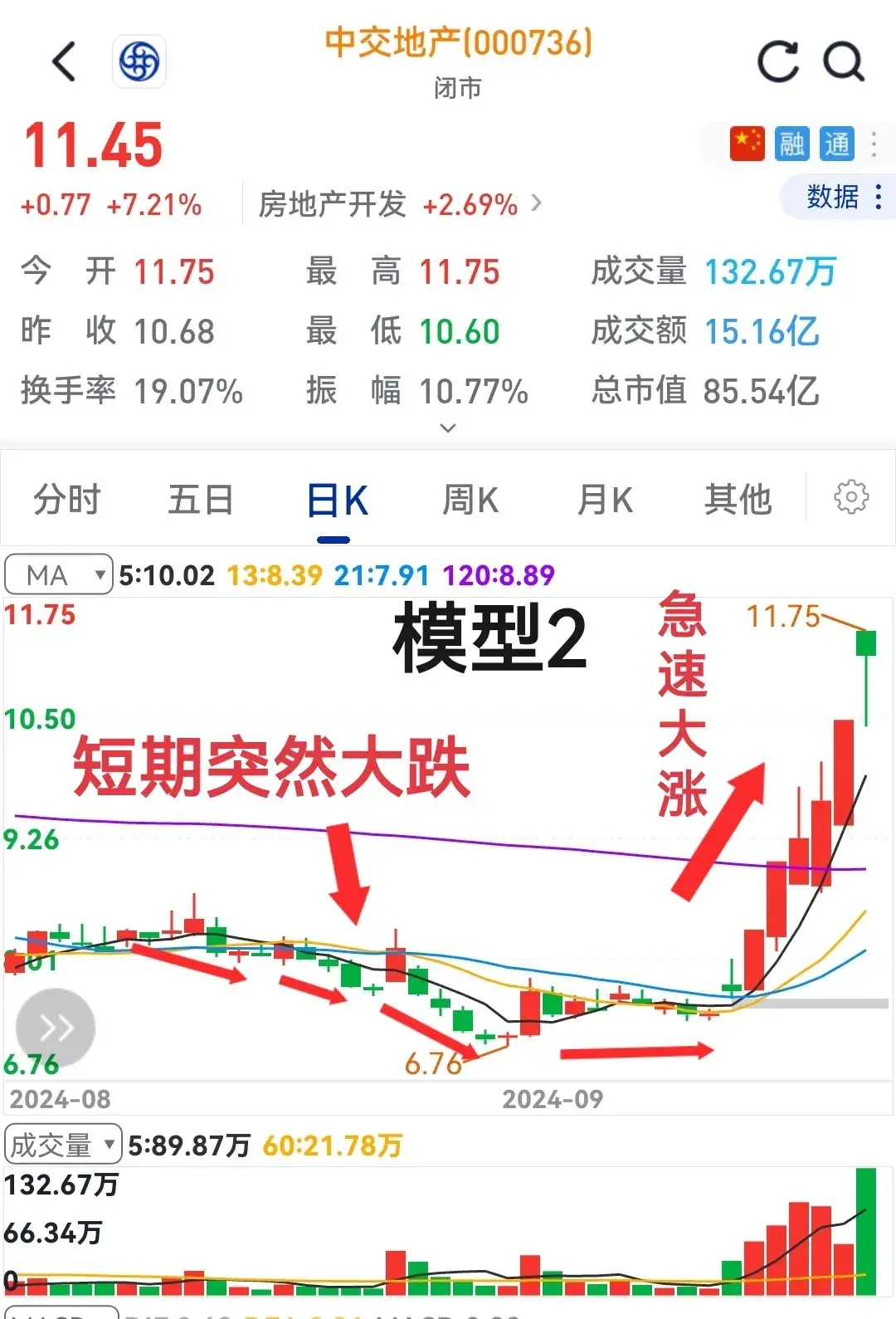 突然急跌有猫腻修复大涨更强劲！请看个股表演