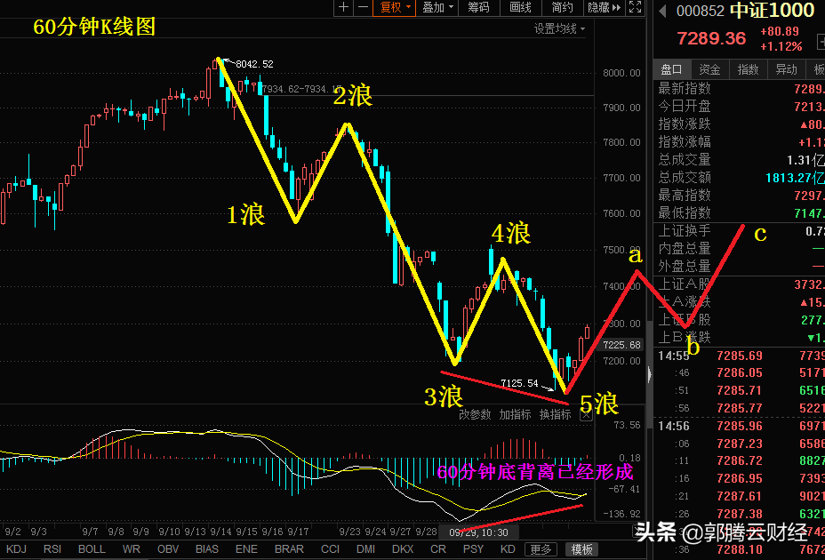 收评短线震荡筑底之后预计还将继续反弹