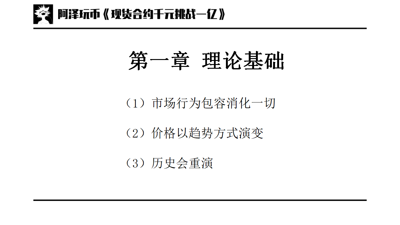 交易入门篇01道氏理论技术分析的三个前提趋势分析