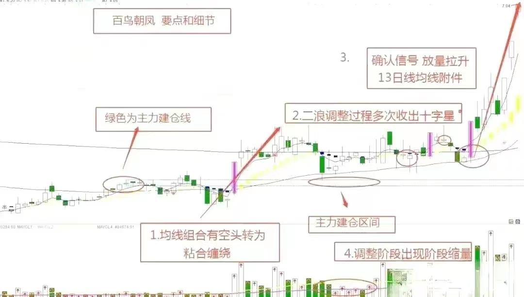 百鸟朝凤主力建仓离场的交易要点和细节
