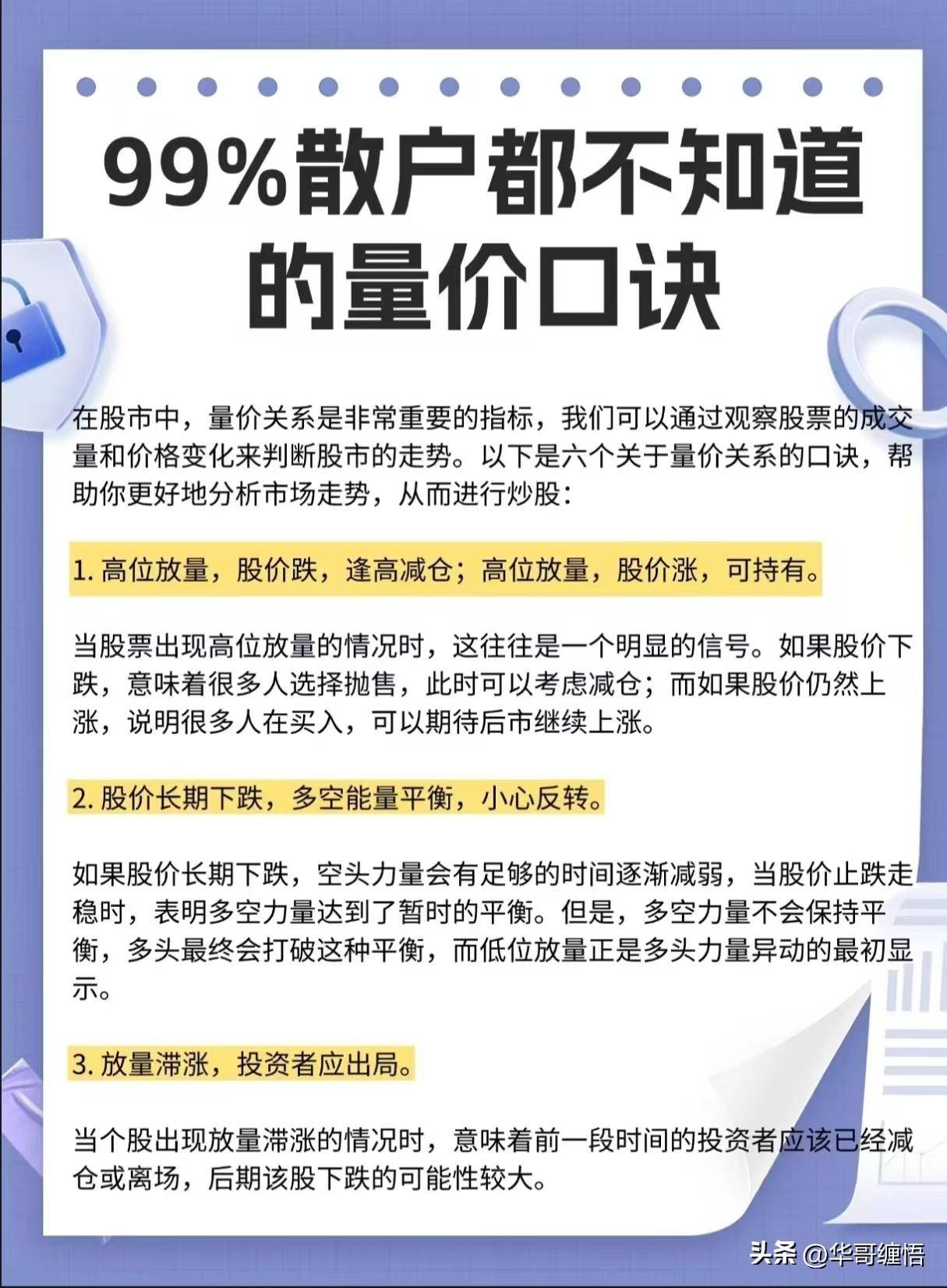 股市量价关系实操版