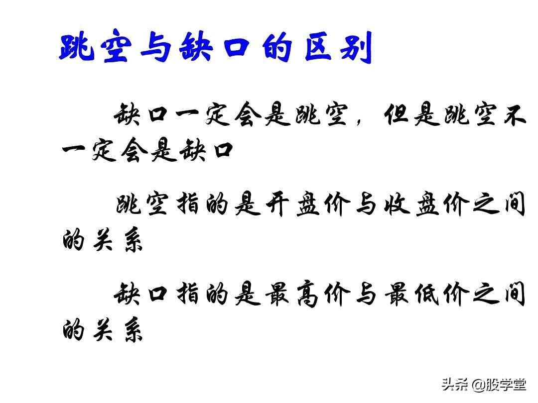 缺口理论图解收藏版
