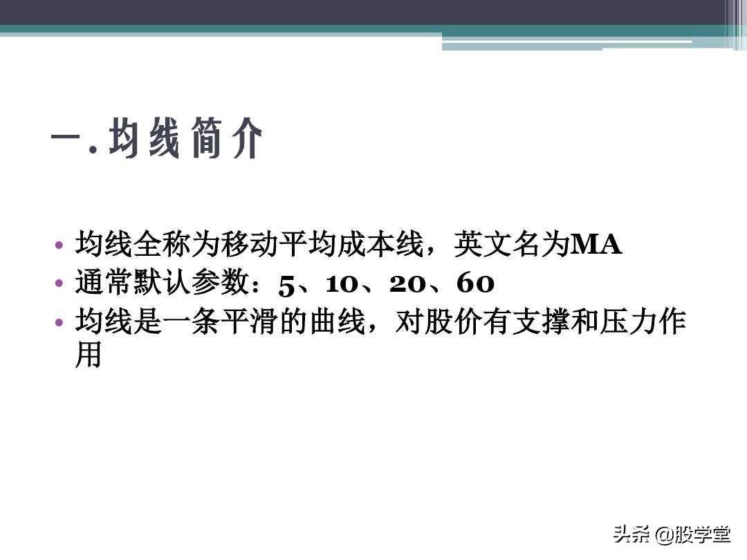 新手入门必备之均线理论及应用图解