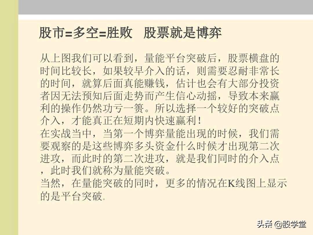 股票能量法则多空博弈量能形态分析图解!