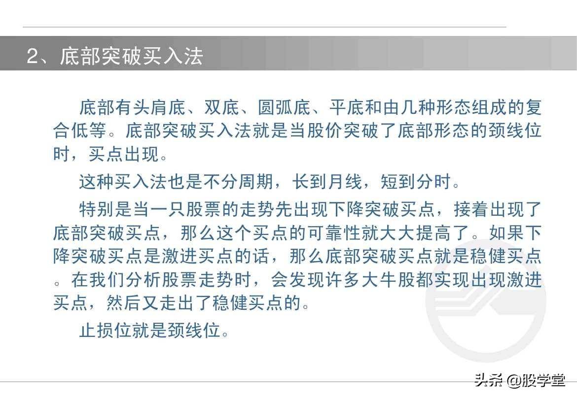 股票如何选择买卖点?买入技术与卖出技术图解!收藏版