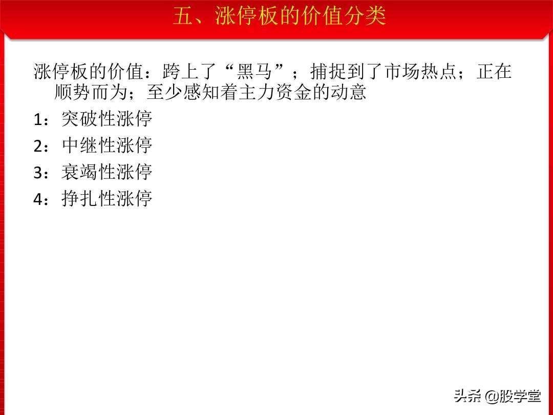 最新股票涨停板理论全景解读收藏版