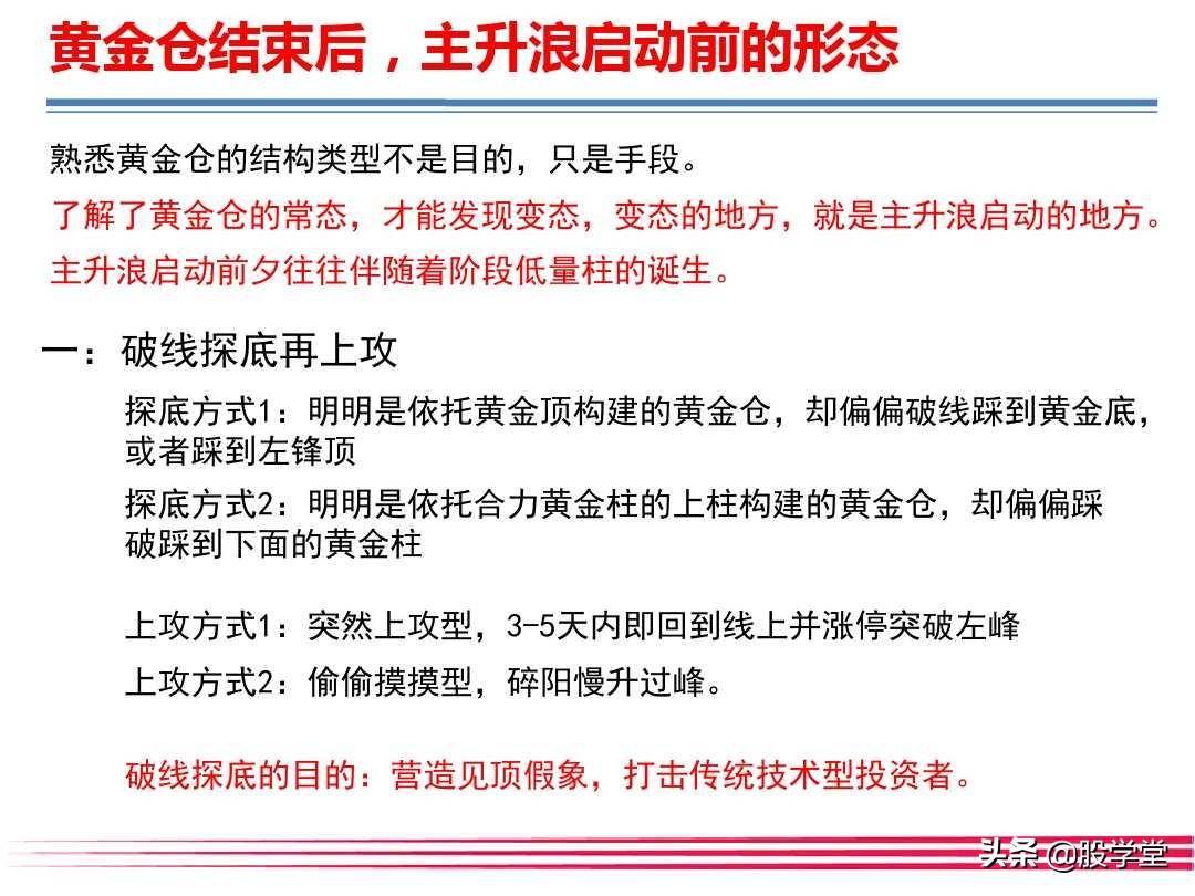 大牛有型之巧识黄金仓智擒主升浪!附图