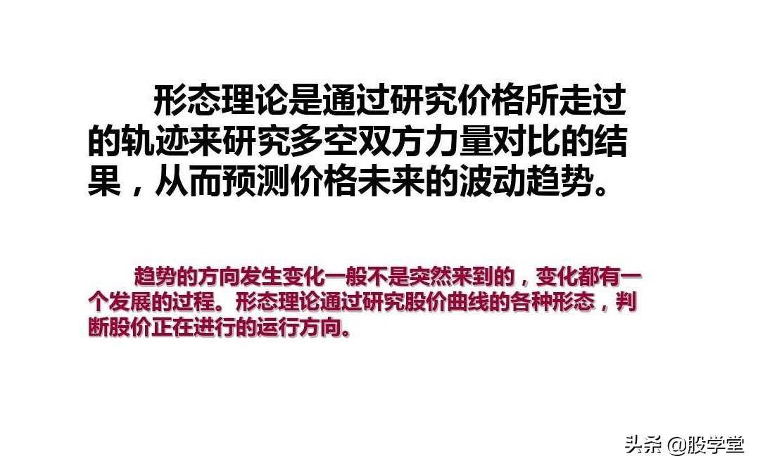 最新整理趋势理论与形态理论图解大全！终极版