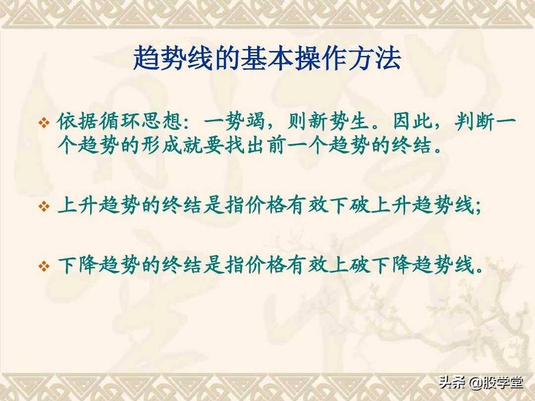 趋势理论的基础应用图解！收藏版