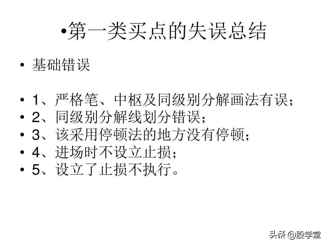 最经典缠论实战技巧之第一类买点图解!收藏版