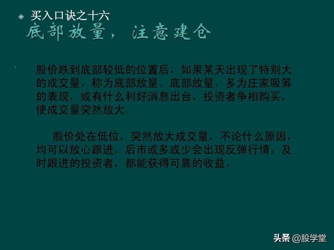 炒股顺口溜锦集