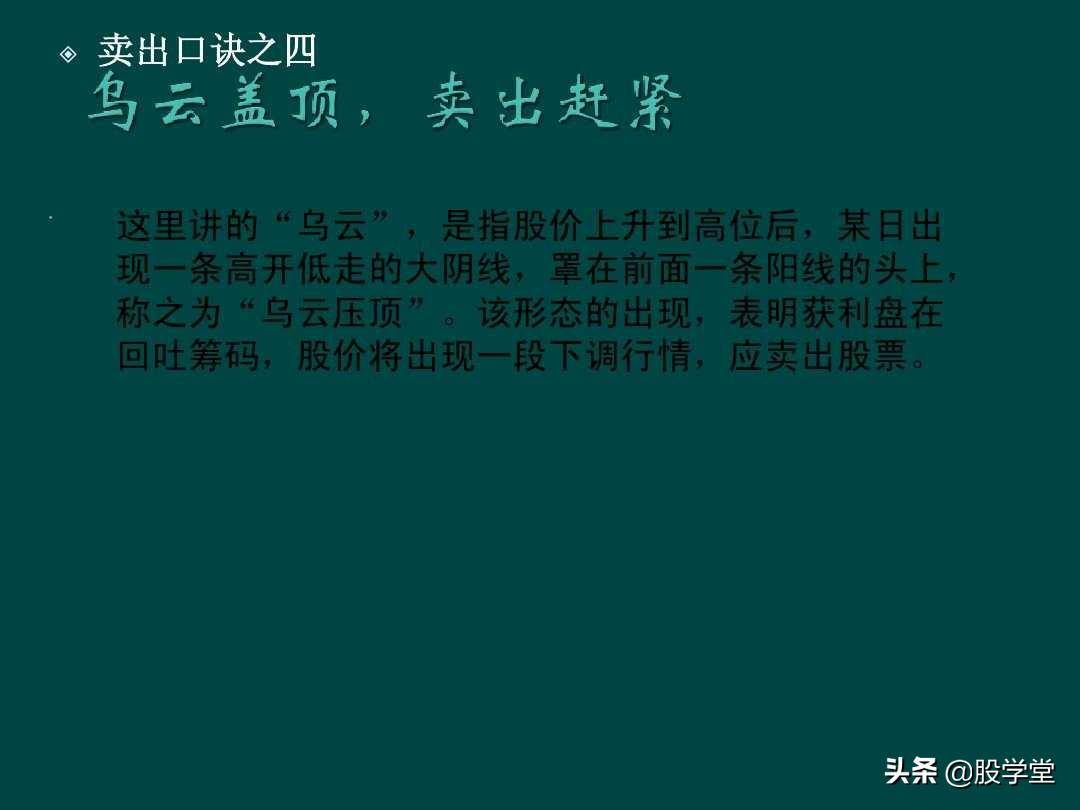 炒股顺口溜锦集