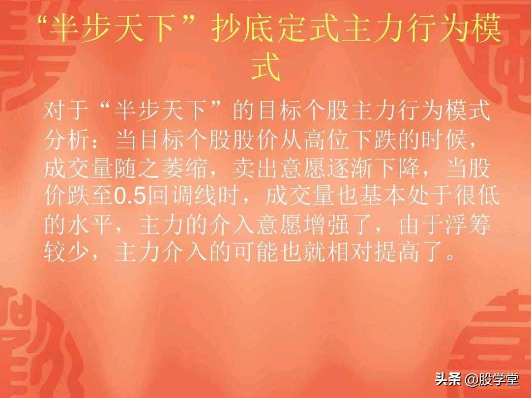 A股最经典的地量见地价抄底定式法则附图