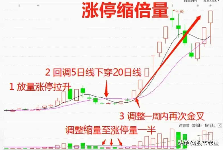 股票在出现涨停缩倍量以后呢往往还有更大的涨幅