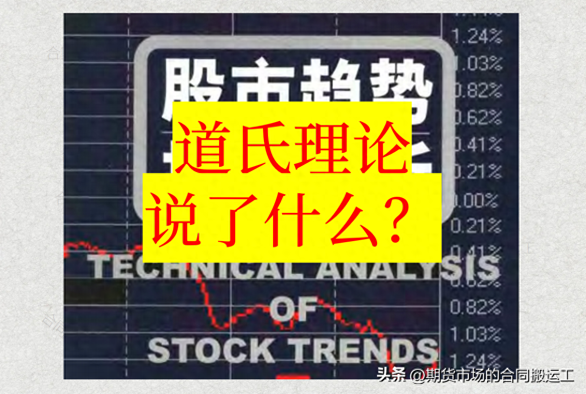 道氏理论到底说了什么？三技术分析基础入门教程