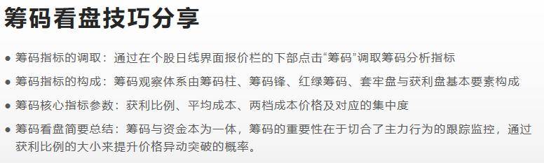 指标之王一筹码的原理和基本知识