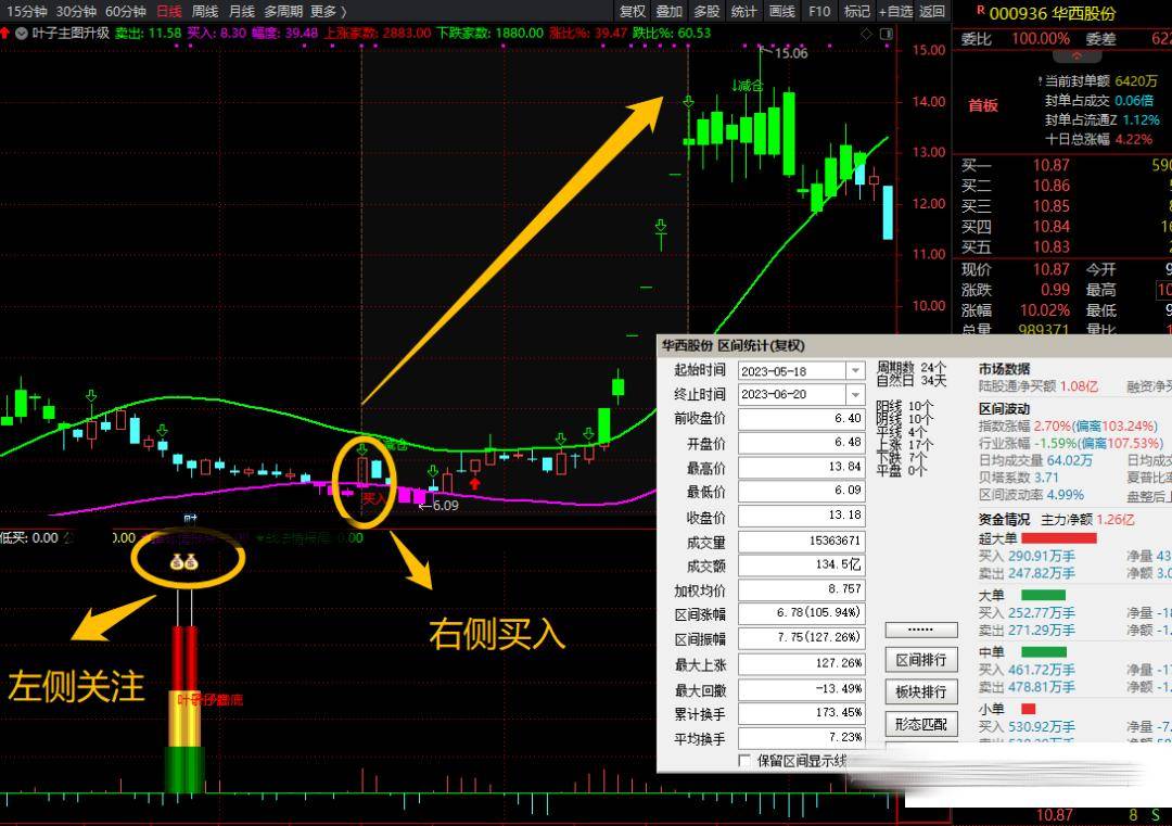 叶子抄底全套指标左右双侧安全买入最新版手机可用！