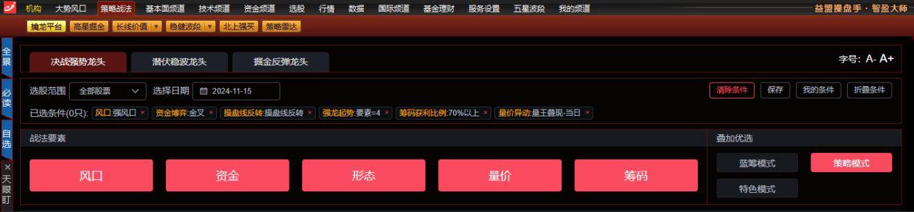 强势反转的奥妙短线速利信号选股