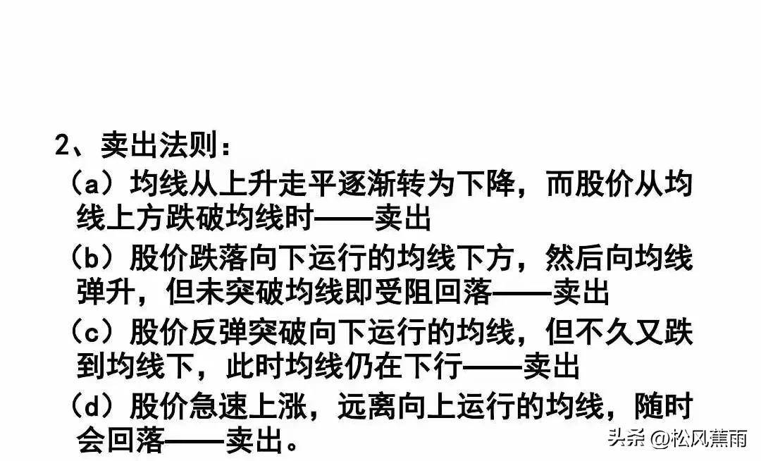 股票技术均线基础知识及应用实战图解