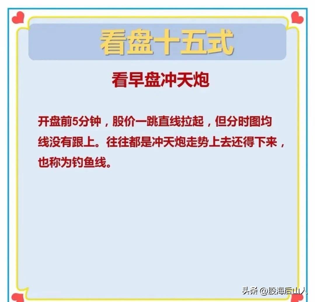 股票看盘十五式方法转发给大家都是精髓建议点赞收藏！