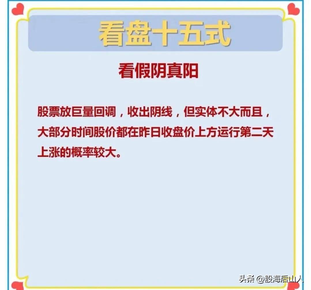 股票看盘十五式方法转发给大家都是精髓建议点赞收藏！