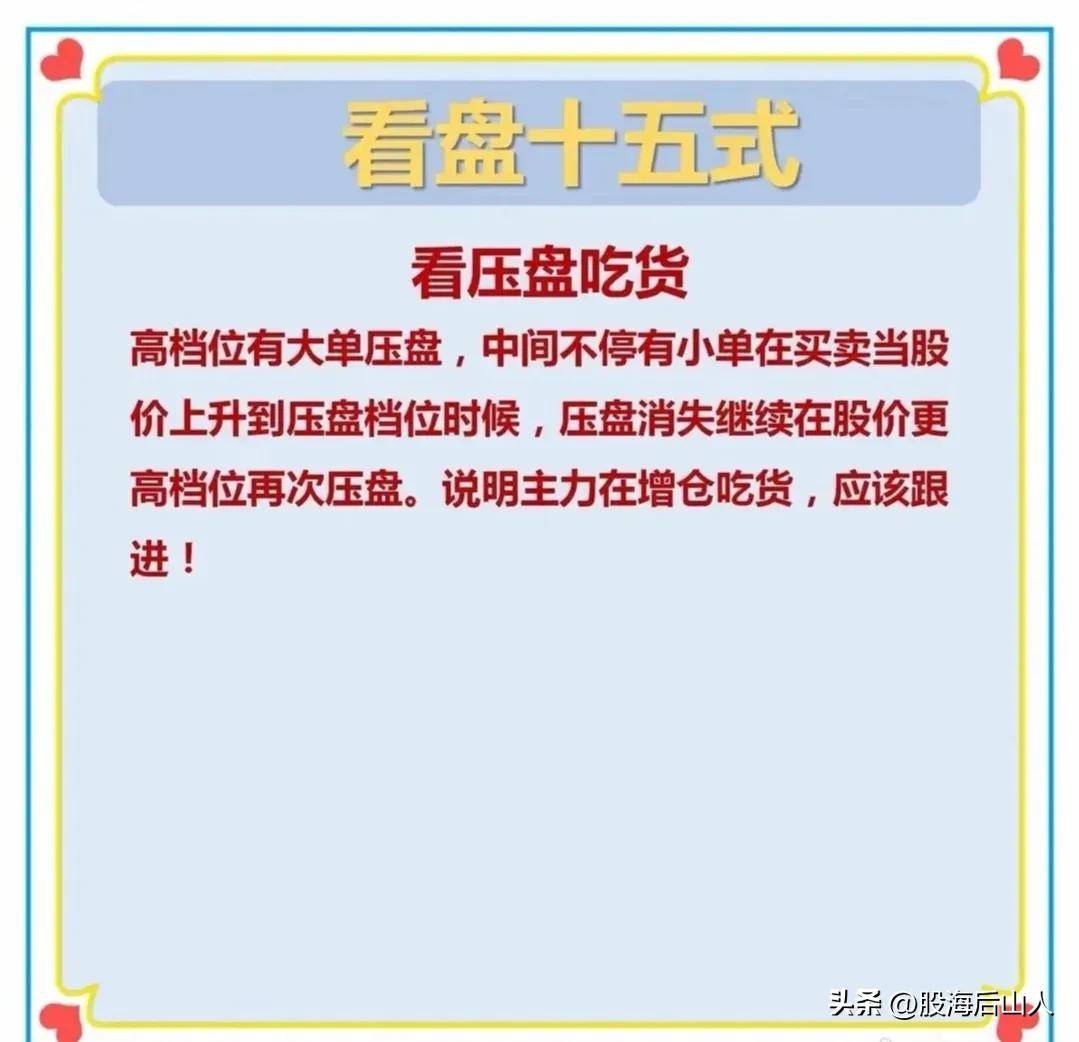 股票看盘十五式方法转发给大家都是精髓建议点赞收藏！