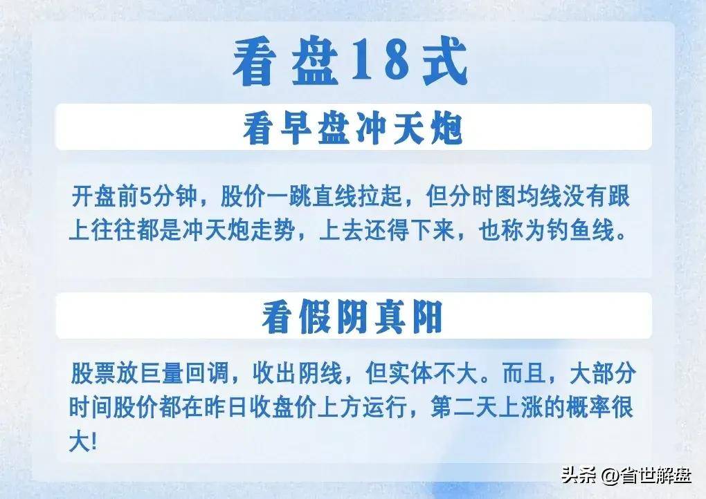 中国散户必修课盯盘18式看懂你就是镰刀！老韭菜必看