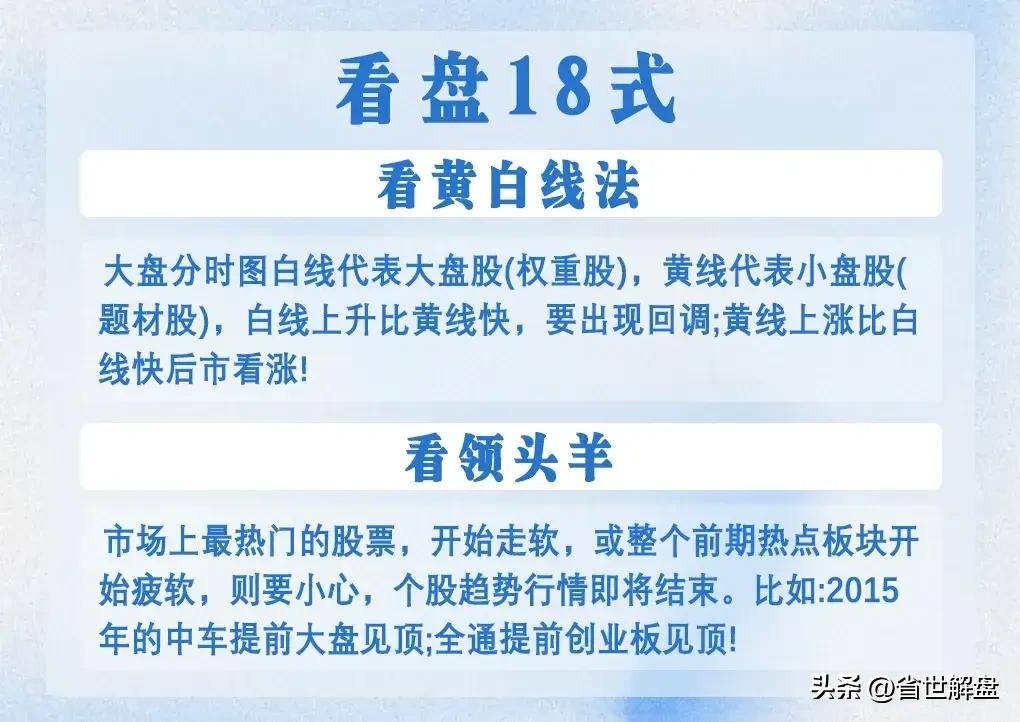 中国散户必修课盯盘18式看懂你就是镰刀！老韭菜必看