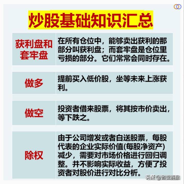 大A散户必修课专业术语汇总秒懂主力机构的话术