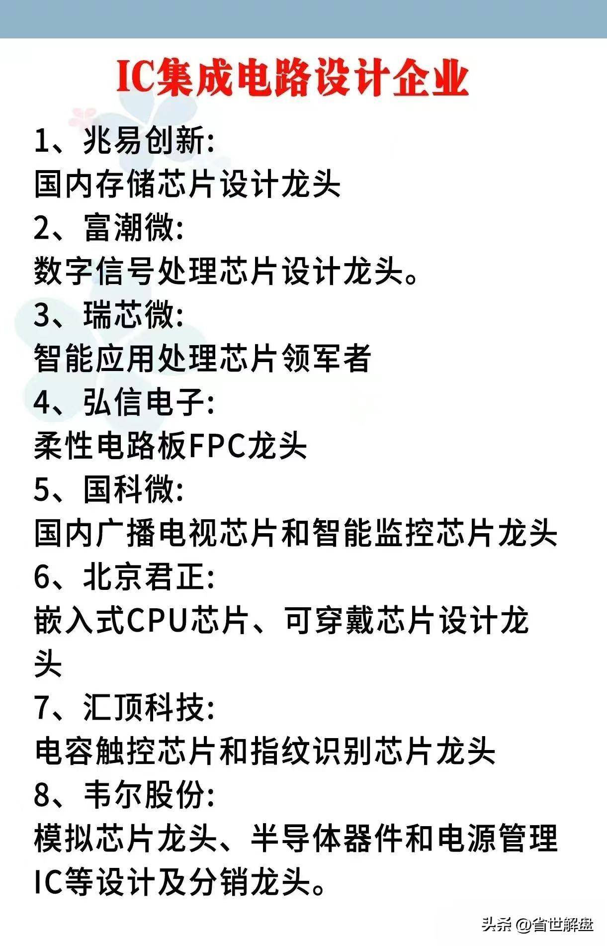 炒作半导体概念必须记住！光刻机先进封装代工等龙头汇总