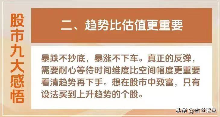 中国股市让你顿悟的九大真言!业绩只代表过去人性才是核心!