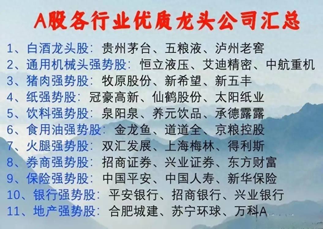 炒股就要炒龙头清晨5点我起床花费了4个小时精心整理出了