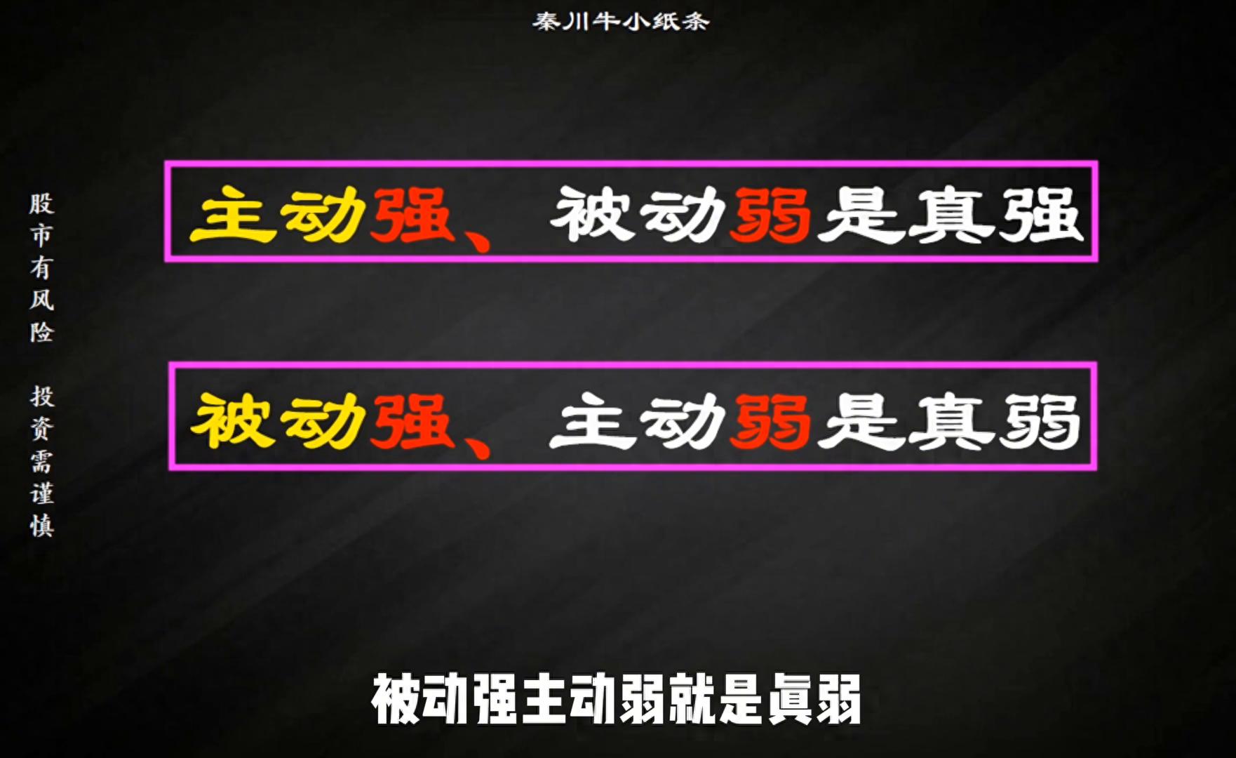 短线只看强弱