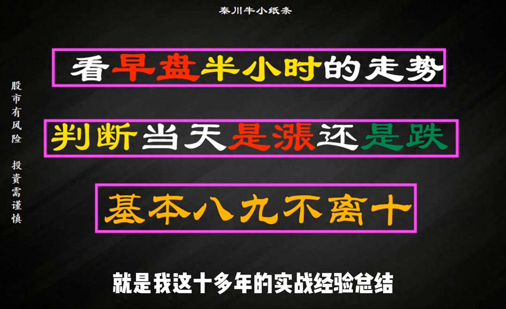 开盘半小时怎么判断当天漲跌