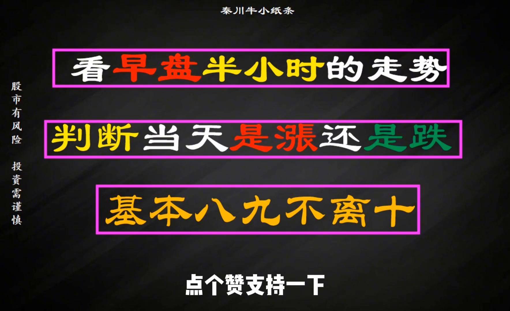 开盘半小时怎么判断当天漲跌