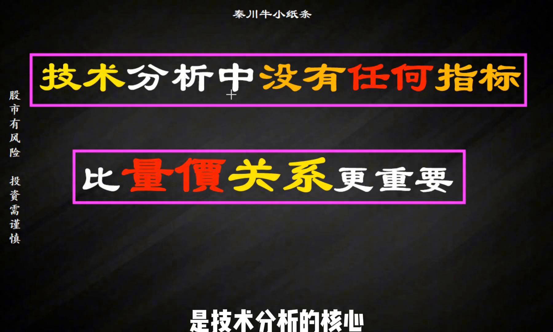 技术分析中最核心最有效的指标量价关系