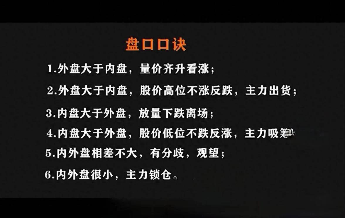看盘技巧六条盘口口诀