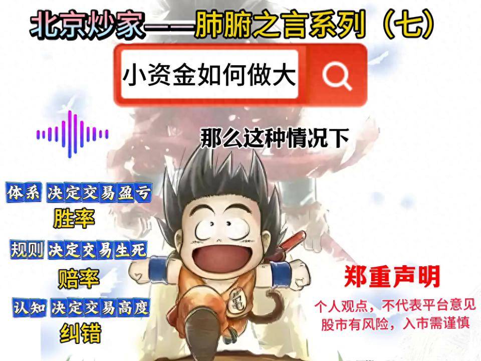 股市中小资金如何做大,看看北京炒家他是如何做的股民交流