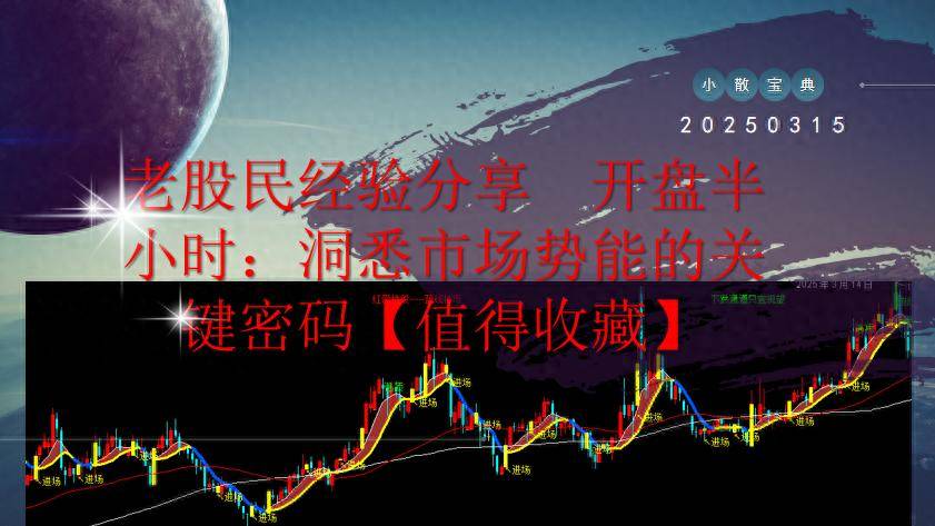 老股民经验分享开盘半小时洞悉市场势能的关键密码值得收藏