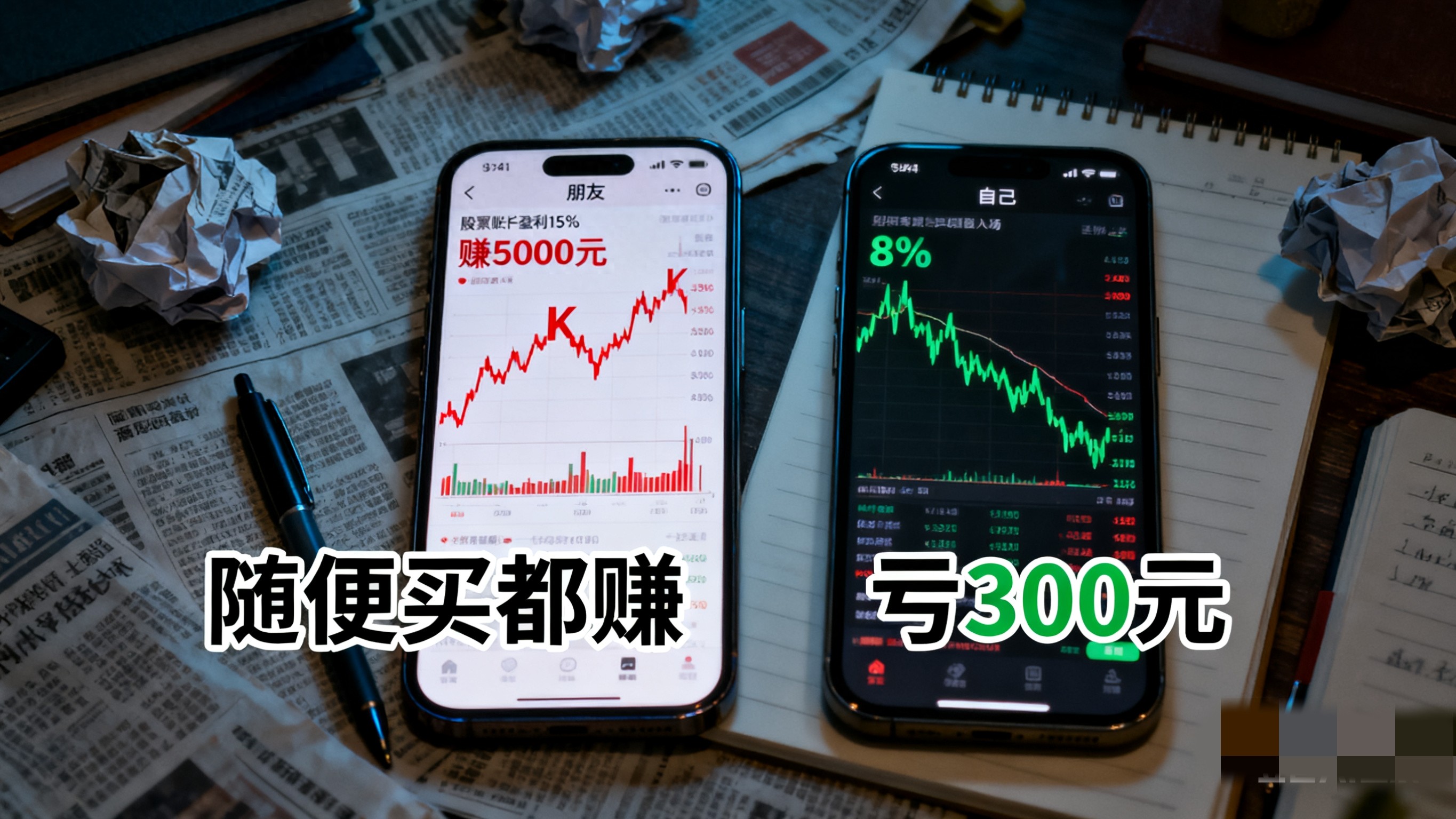 朋友靠炒股轻松赚钱我跟风入场却亏惨！股票真有这么好赚？