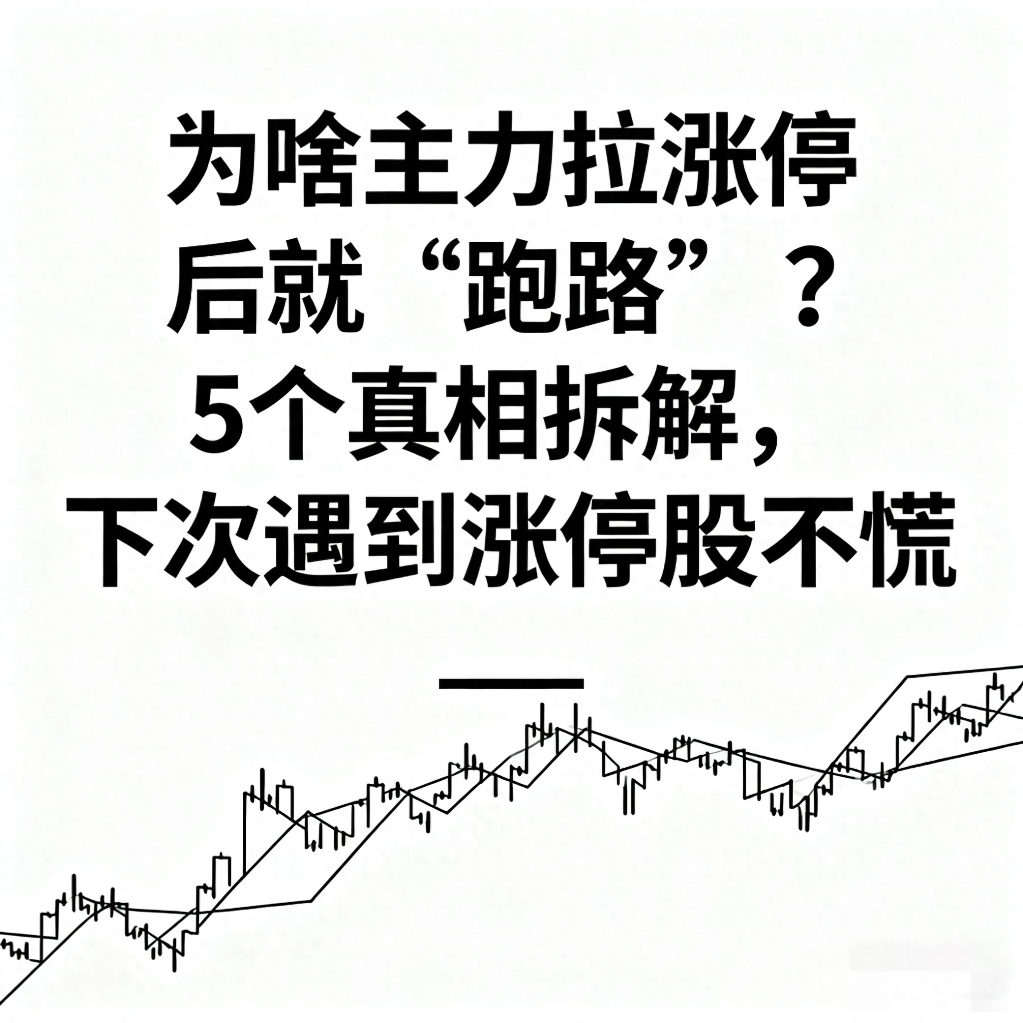 为啥主力拉涨停后就跑路？5个真相拆解下次遇到涨停股不慌