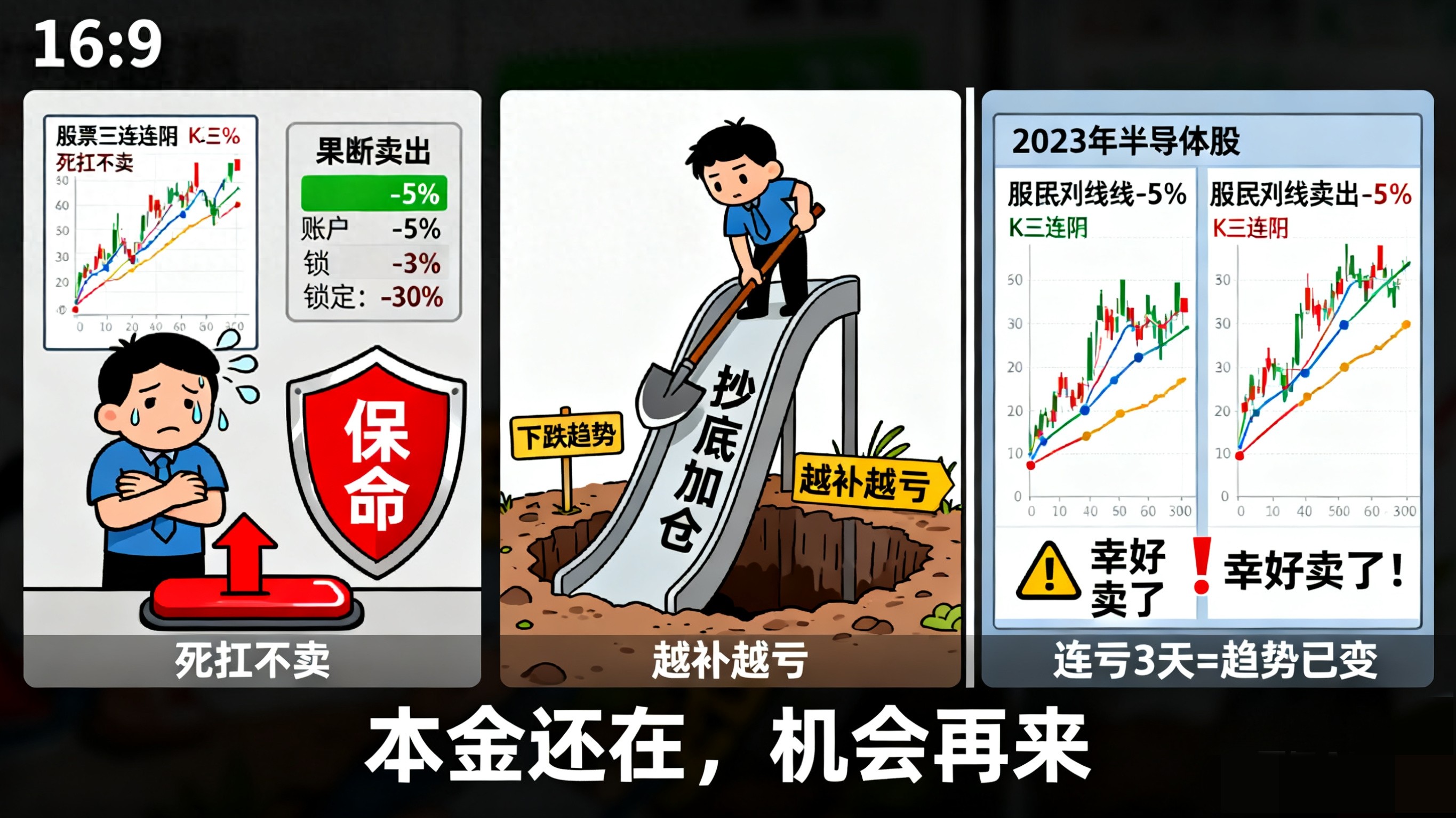 股票连亏3天还不卖？我3次被套的经历让你知道有多惨