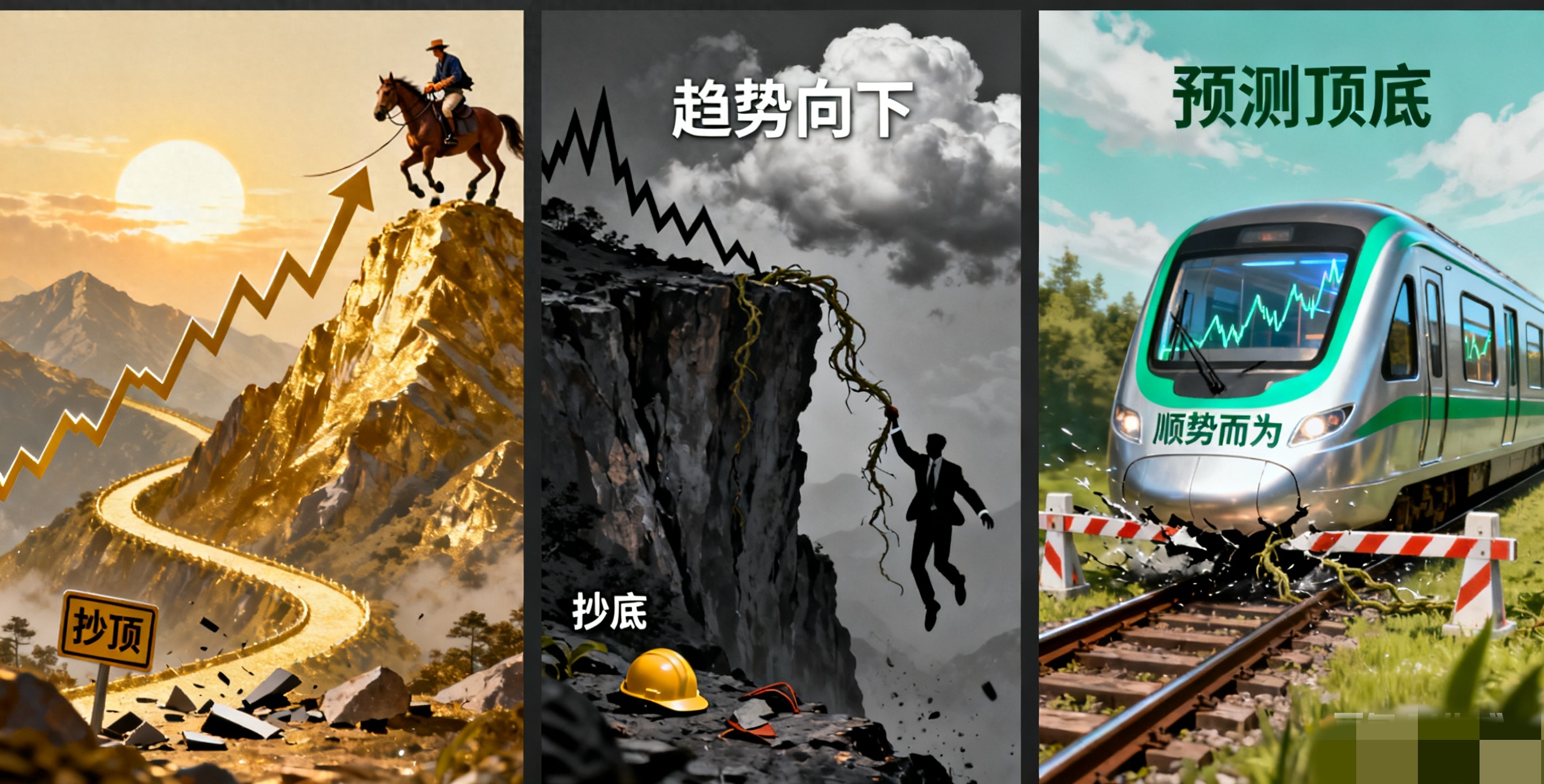 别和趋势作对！它一旦形成就会像一列失控的火车！股民必看！