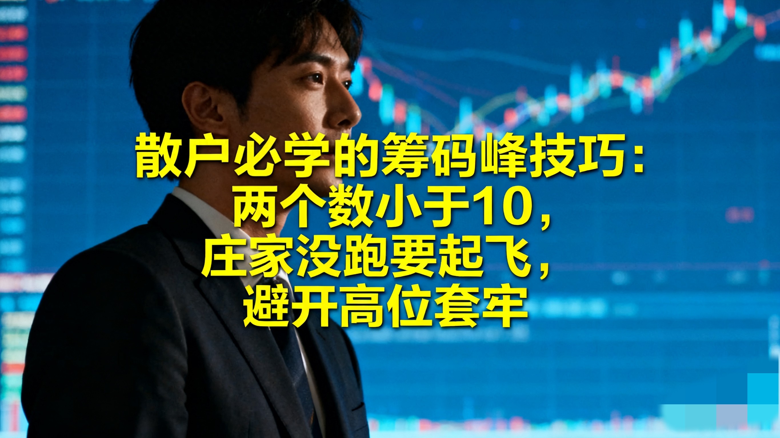 散户必学的筹码峰技巧两个数小于10庄家没跑要起飞！股民必看