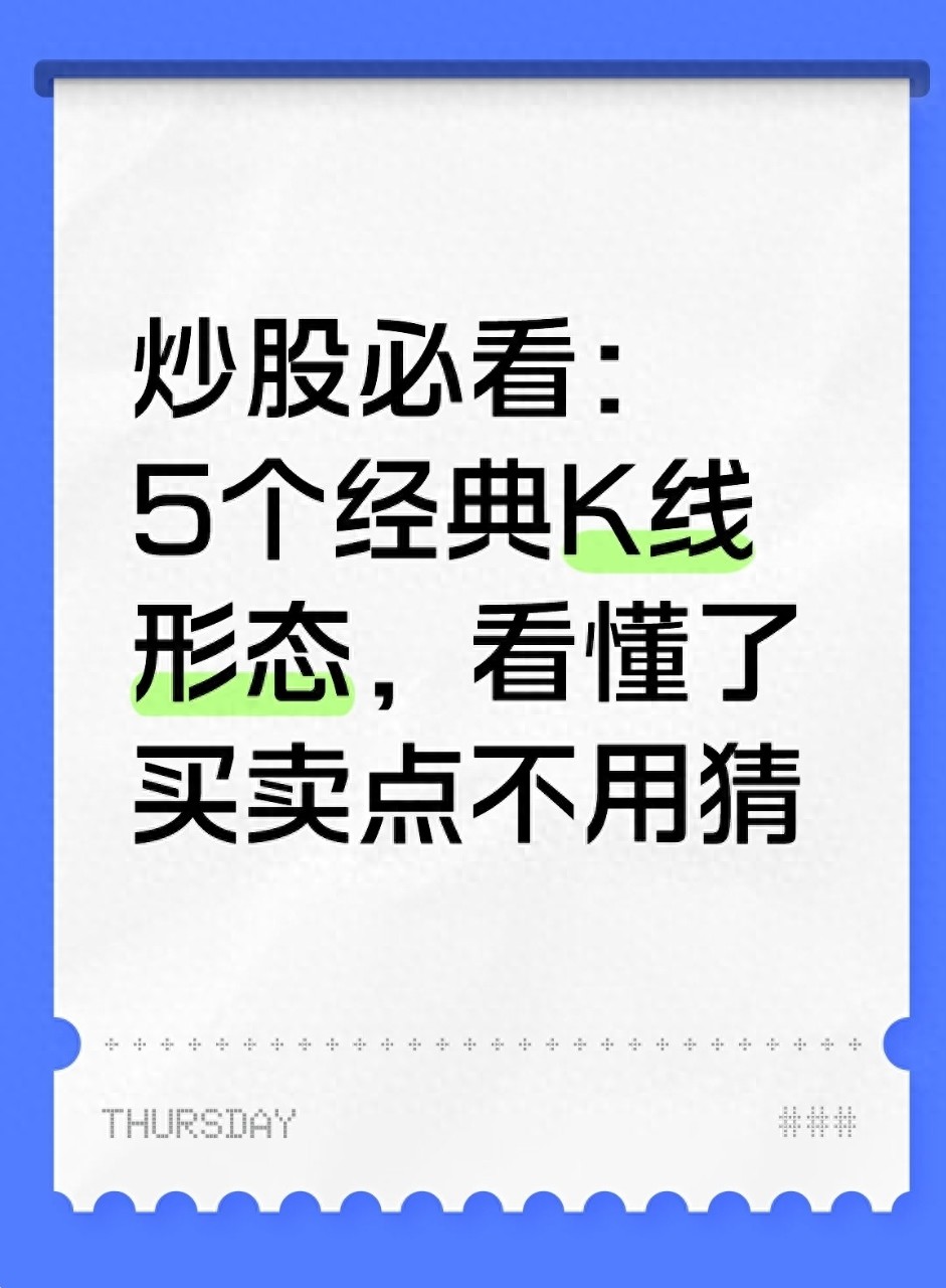 炒股必看5个经典K线形态看懂了买卖点不用猜