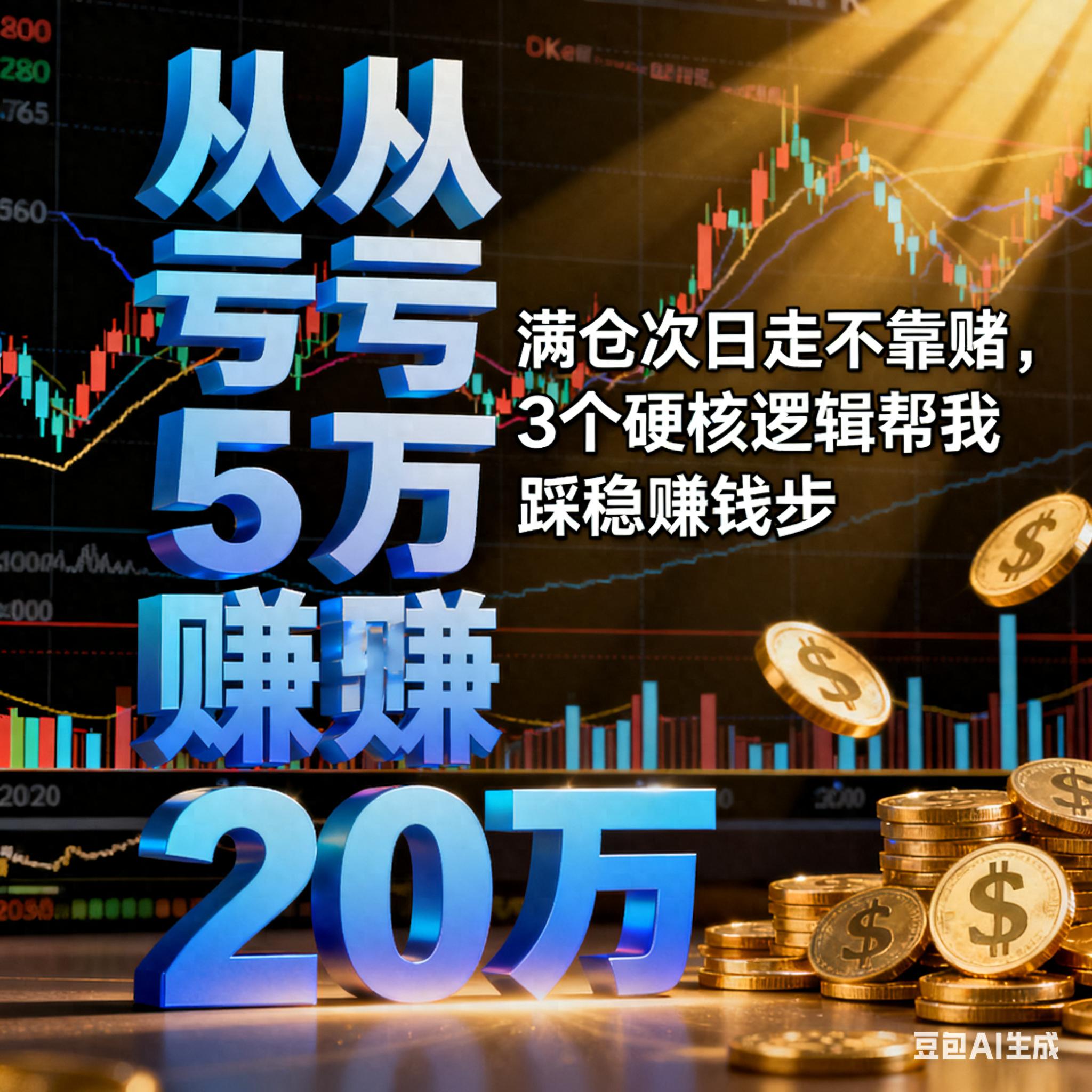 从亏5万到赚20万满仓次日走不靠赌3个硬核逻辑踩稳赚钱步