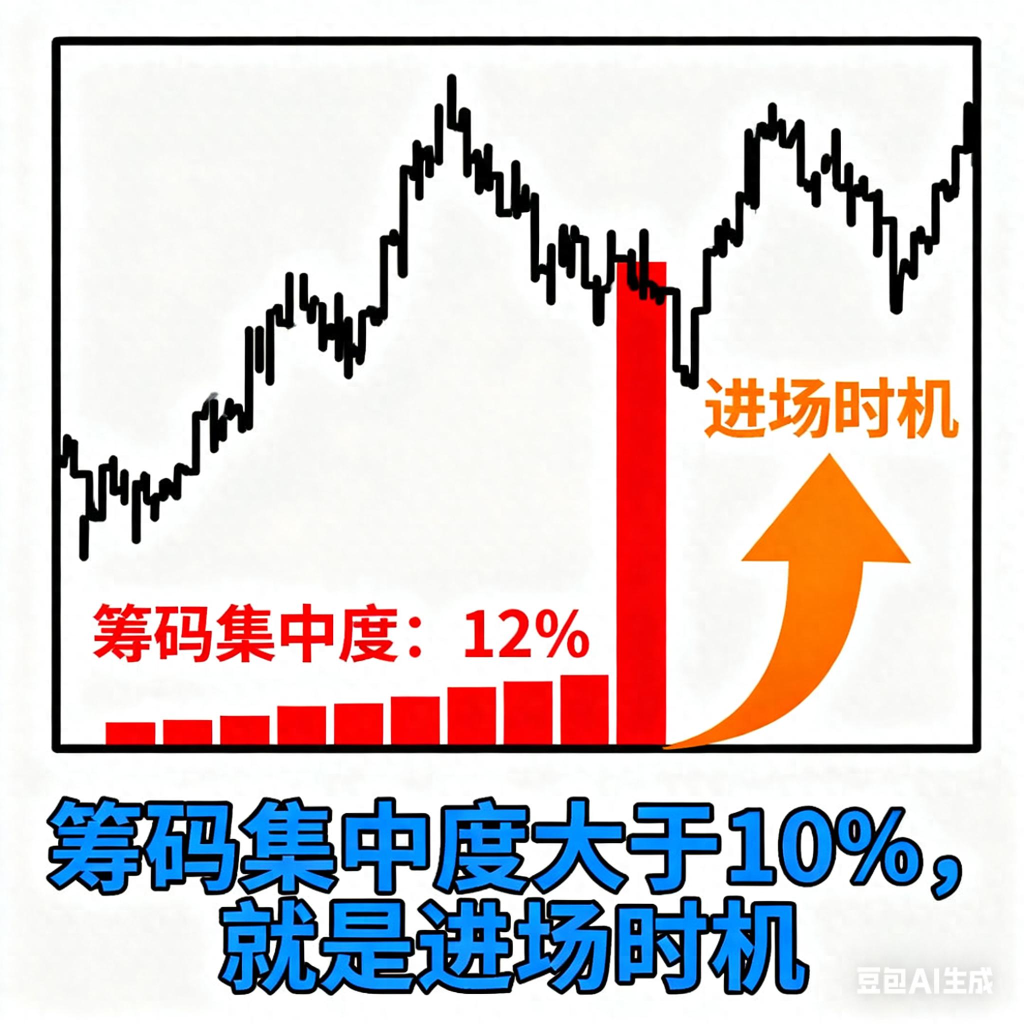散户炒股不用懂太多只要看到筹码集中度大于10就是进场时机