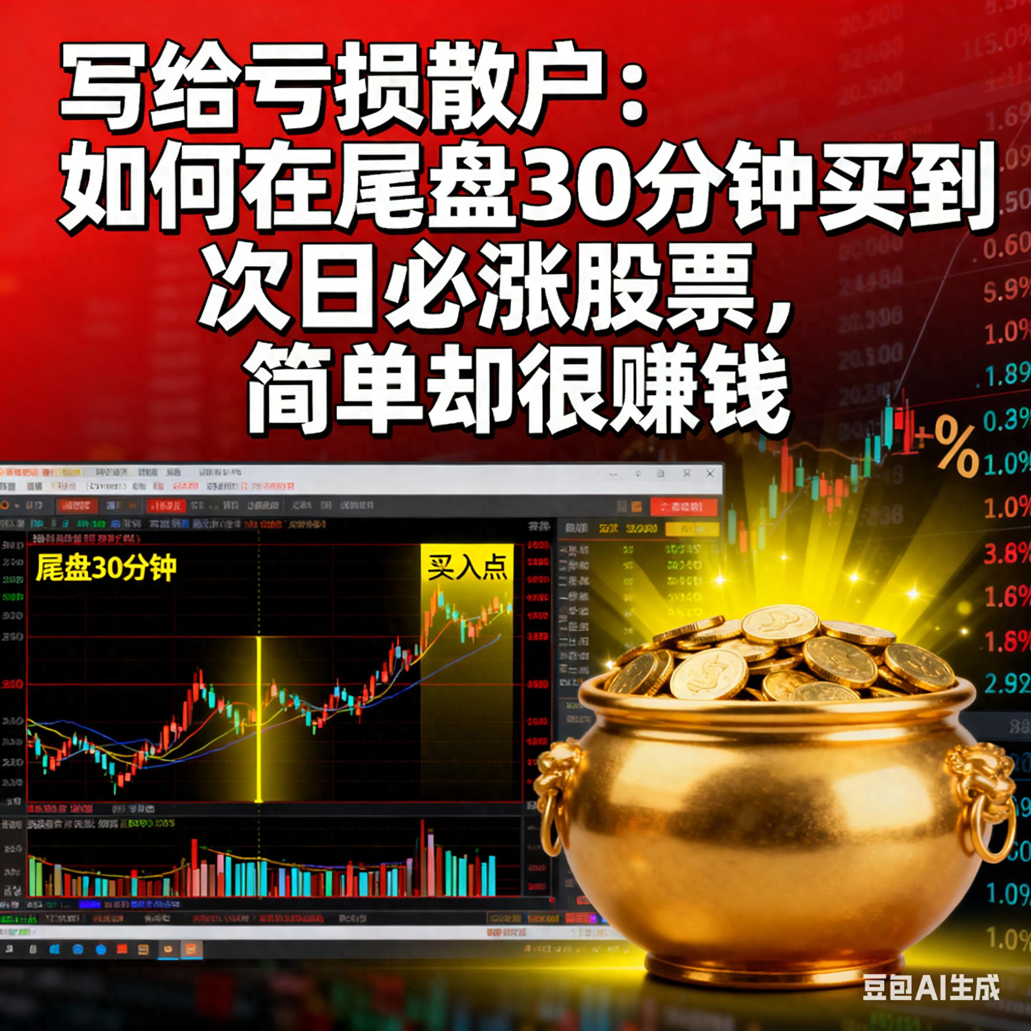 写给亏损散户如何在尾盘30分钟买到次日必涨股票简单却很赚钱