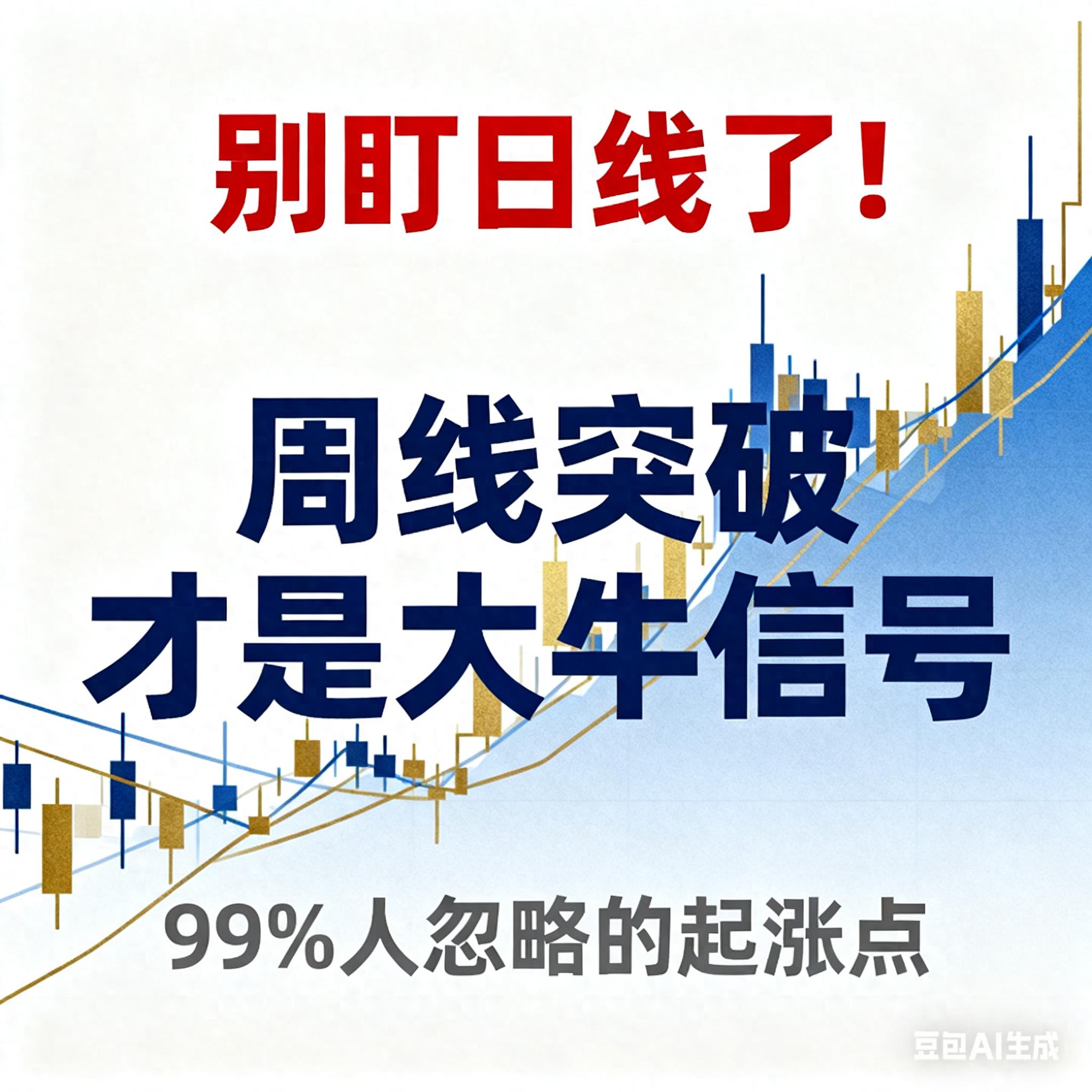 别盯日线了！周线突破才是大牛信号98人忽略的起涨点
