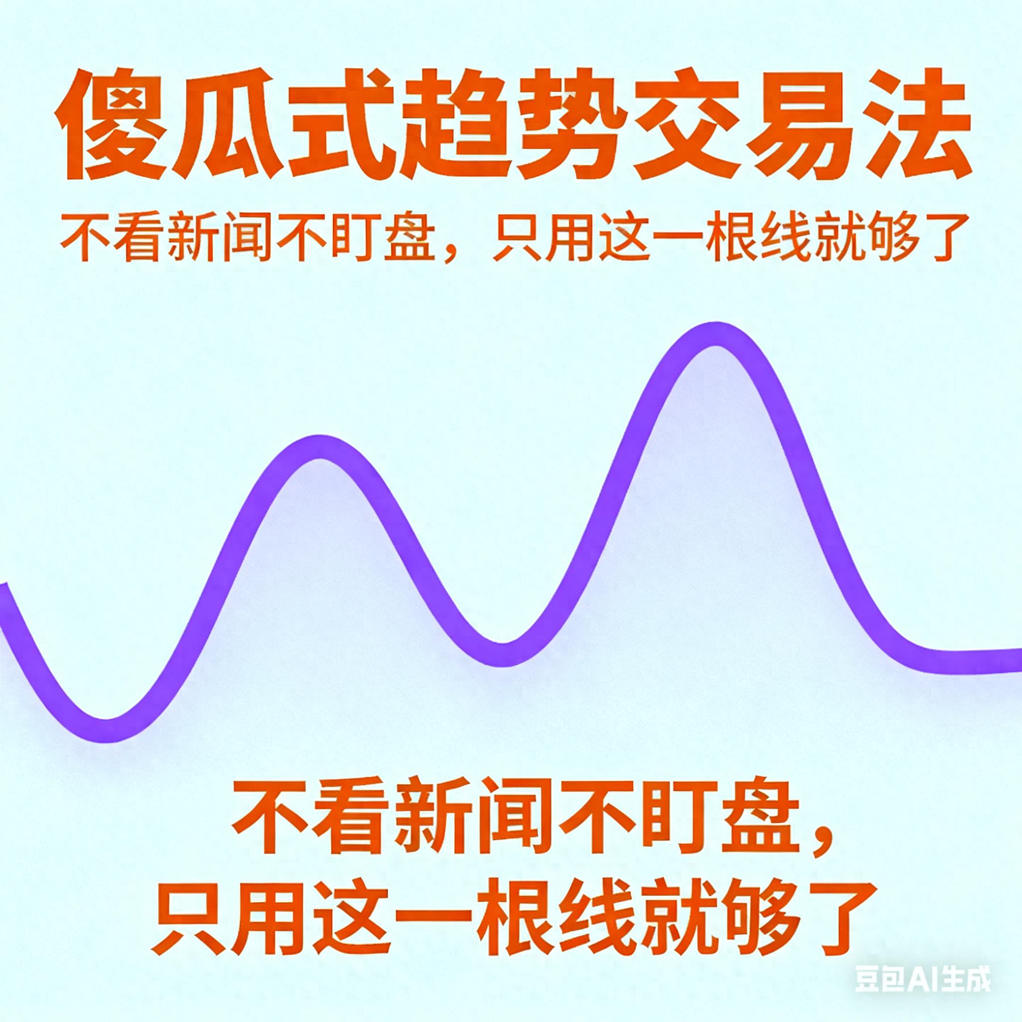 傻瓜式趋势交易法不看新闻不盯盘只用这一根线就够了